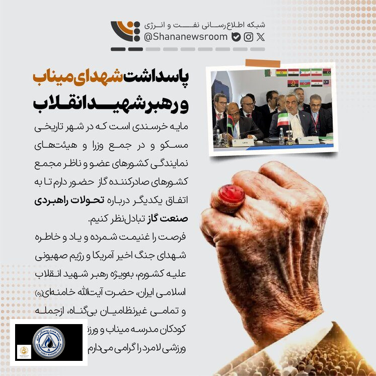 در نشست اخیر وزرای انرژی کشورهای عضو جی‌ئی‌سی‌اف (مجمع کشورهای صادرکننده گاز)، سرپرست وزارت نفت ایران با اشاره به نقش کلیدی صنعت گاز در امنیت انرژی جهانی، بر ضرورت همکاری‌های بین‌ا